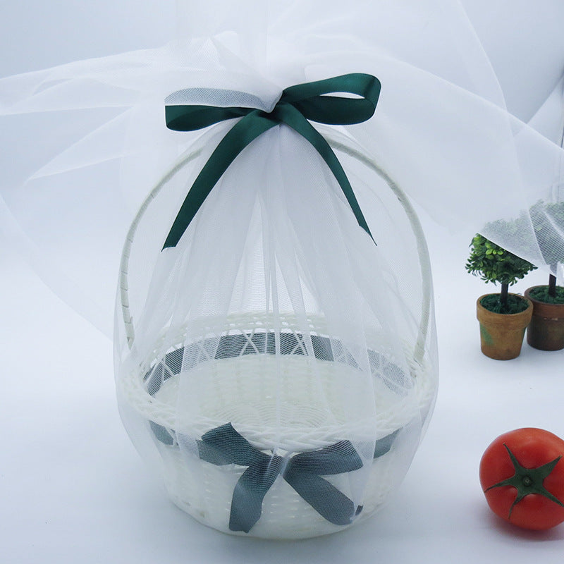 Damen Hochzeitskorb mit Satinband Brehn