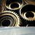 Brehn | Dunkle Farbgear Tapete Mural Metall Steampunk Wasserabdichtung Wandkunst für Garage