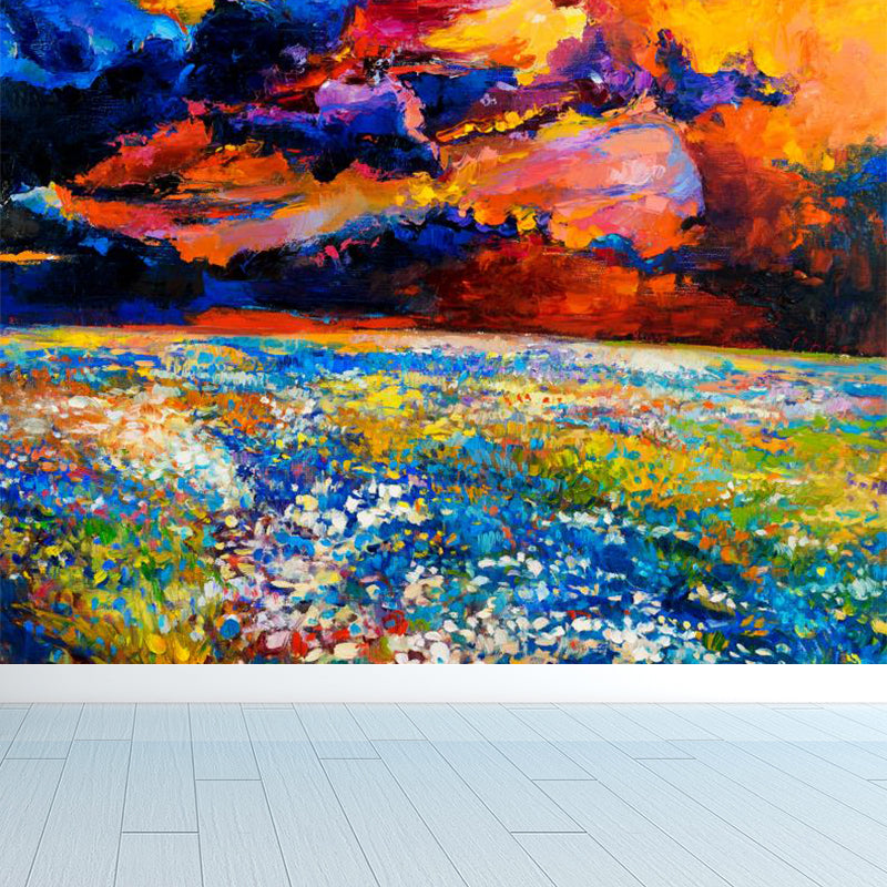 Brehn | Klassische Ölmalerei Landschaft Wandtattoo Helle Farbe Fleckenresistente Wanddekoration für Zimmer