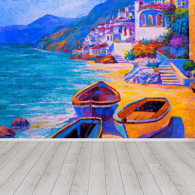 Brehn | Klassische Ölmalerei Landschaft Wandtattoo Helle Farbe Fleckenresistente Wanddekoration für Zimmer