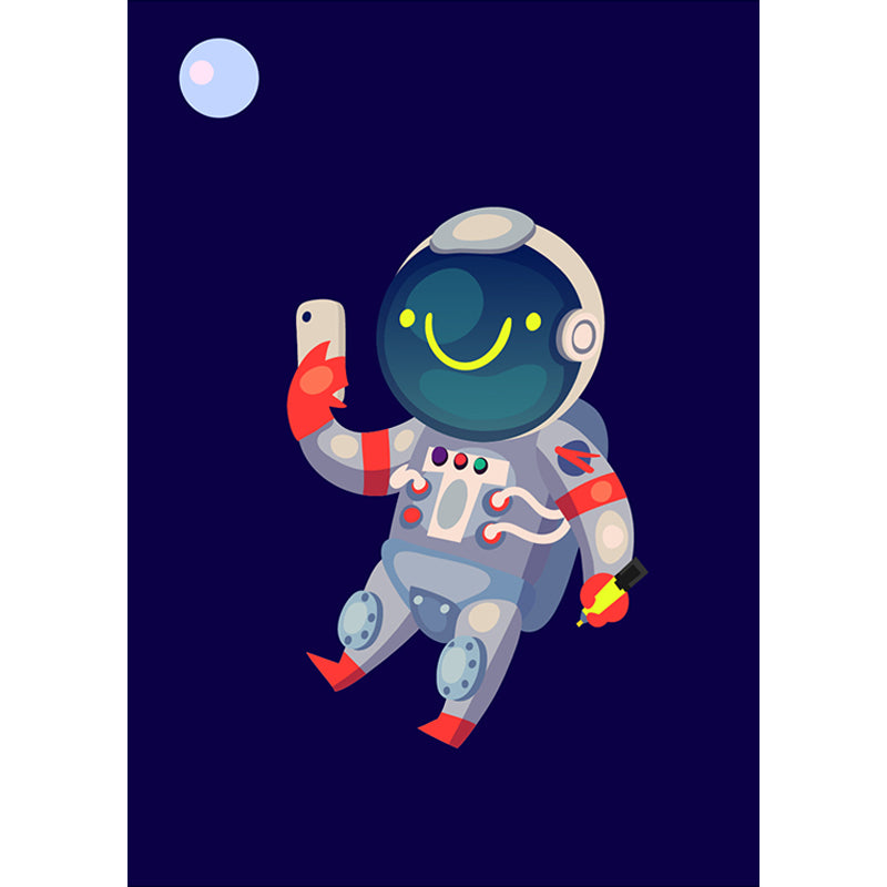 Brehn | Kinder Astronaut Tapete Mural Dunkle Farbe Jungen Schlafzimmer Wandkunst, Maßgeschneidert