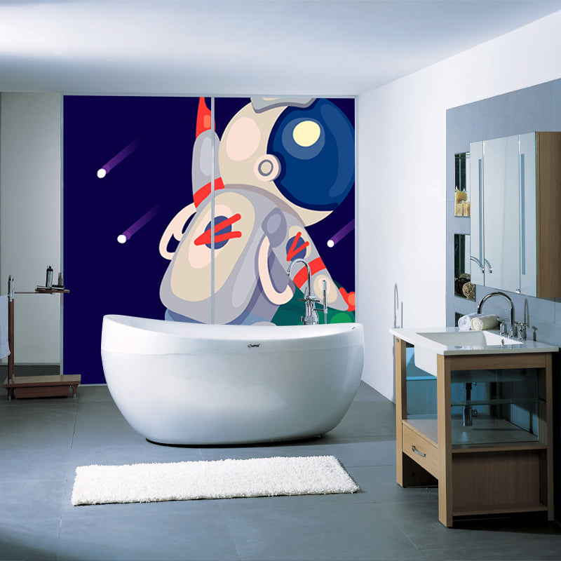 Brehn | Kinder Astronaut Tapete Mural Dunkle Farbe Jungen Schlafzimmer Wandkunst, Maßgeschneidert