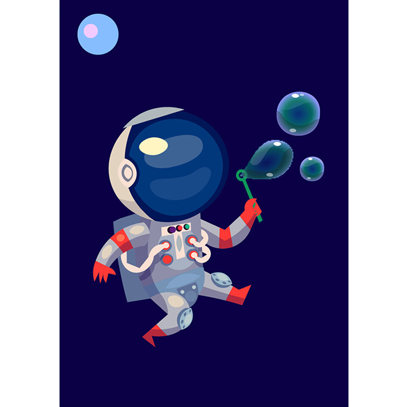 Brehn | Kinder Astronaut Tapete Mural Dunkle Farbe Jungen Schlafzimmer Wandkunst, Maßgeschneidert