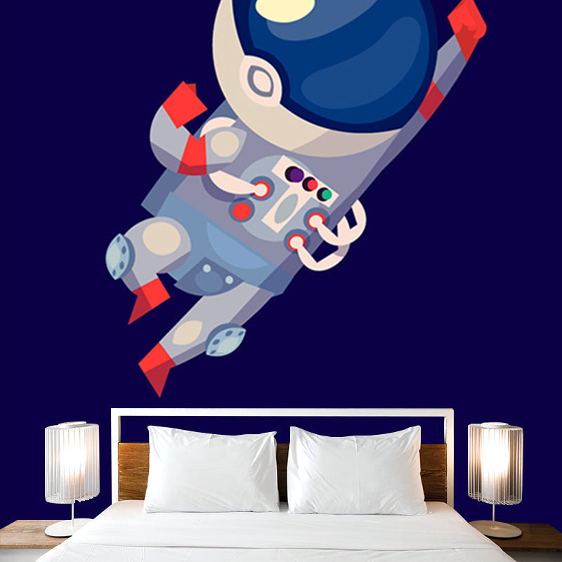 Brehn | Kinder Astronaut Tapete Mural Dunkle Farbe Jungen Schlafzimmer Wandkunst, Maßgeschneidert