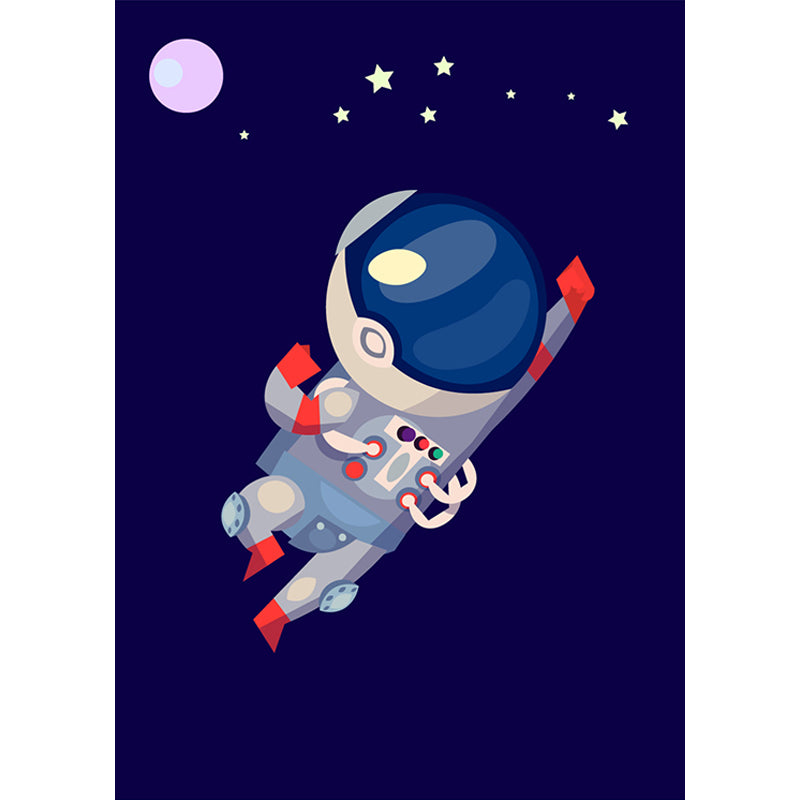 Brehn | Kinder Astronaut Tapete Mural Dunkle Farbe Jungen Schlafzimmer Wandkunst, Maßgeschneidert