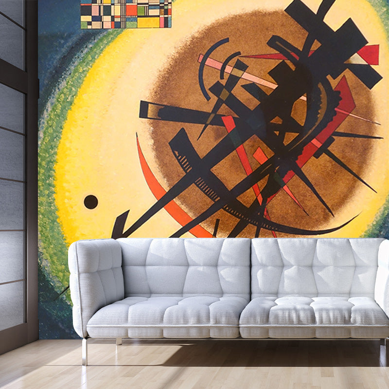 Brehn | Moderne Kunst Geometrische Muurdecoratie Multikleurige Studentenhuis Wandbekleding, Vlekbestendig