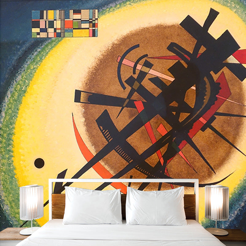 Brehn | Moderne Kunst Geometrische Muurdecoratie Multikleurige Studentenhuis Wandbekleding, Vlekbestendig
