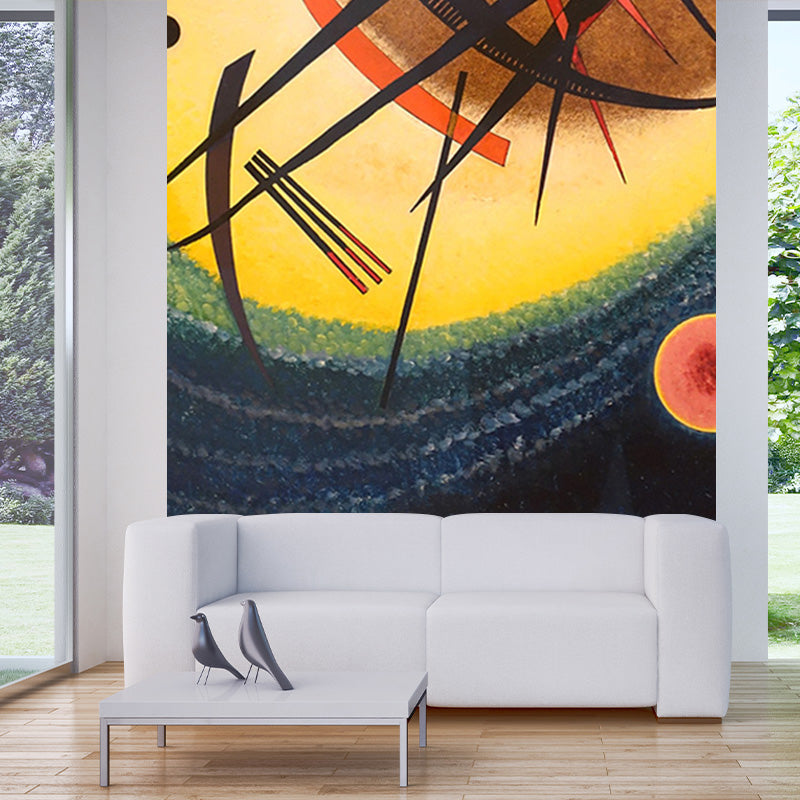 Brehn | Moderne Kunst Geometrische Muurdecoratie Multikleurige Studentenhuis Wandbekleding, Vlekbestendig
