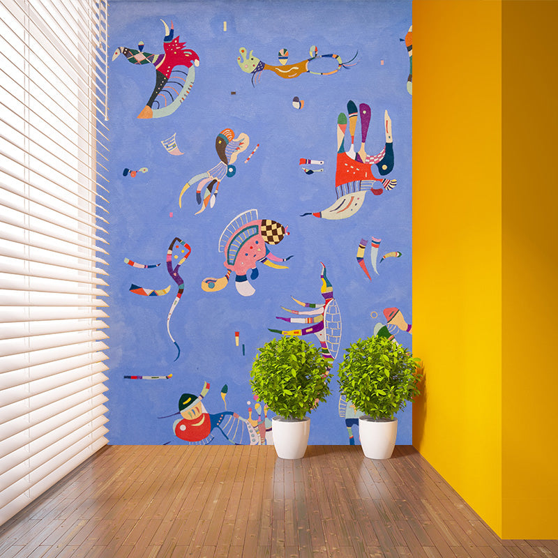 Brehn | Moderne Kunst Geometrische Muurdecoratie Multikleurige Studentenhuis Wandbekleding, Vlekbestendig