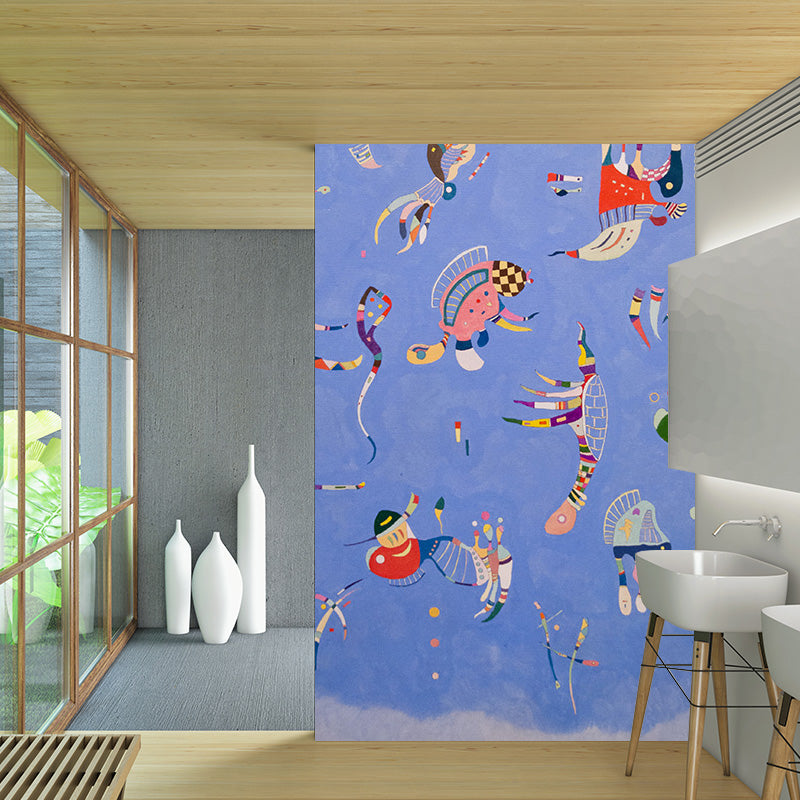 Brehn | Moderne Kunst Geometrische Muurdecoratie Multikleurige Studentenhuis Wandbekleding, Vlekbestendig