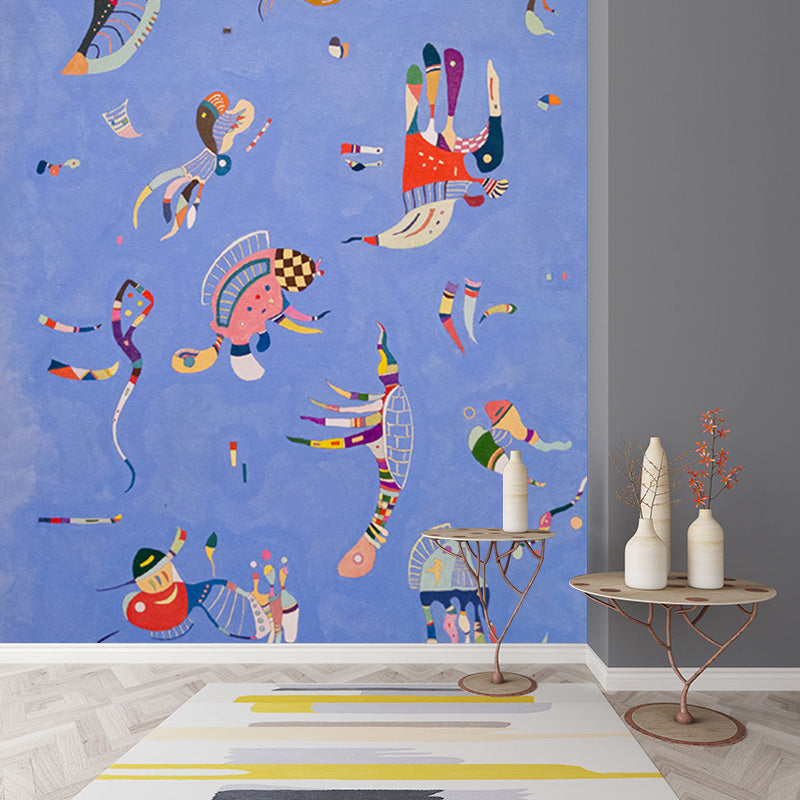 Brehn | Moderne Kunst Geometrische Muurdecoratie Multikleurige Studentenhuis Wandbekleding, Vlekbestendig