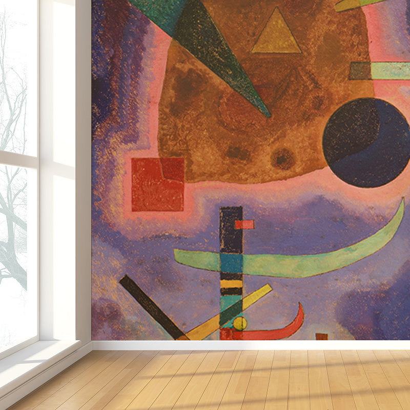 Brehn | Moderne Kunst Geometrische Muurdecoratie Multikleurige Studentenhuis Wandbekleding, Vlekbestendig