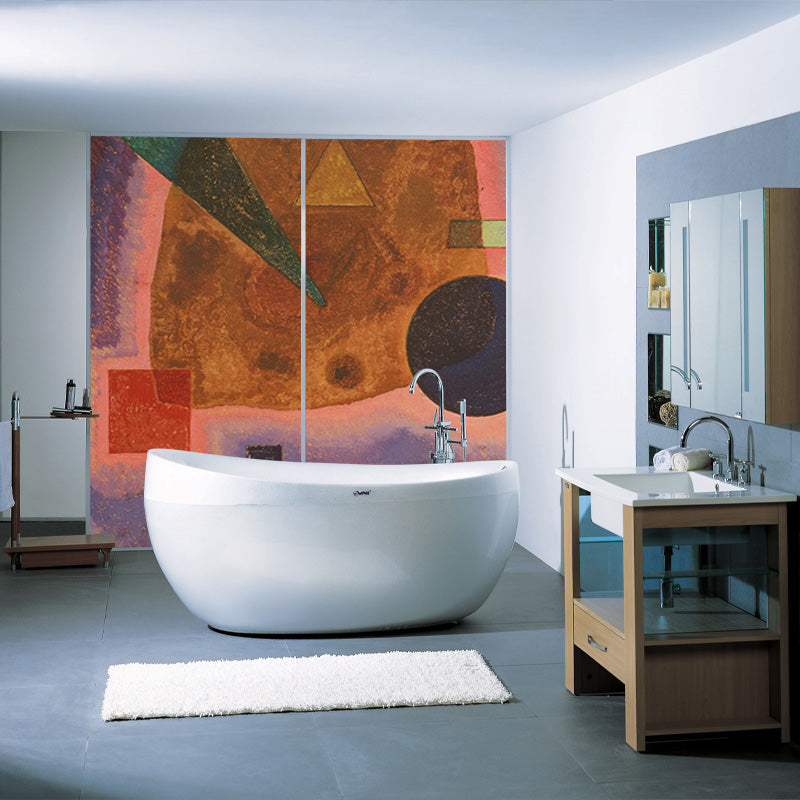 Brehn | Moderne Kunst Geometrische Muurdecoratie Multikleurige Studentenhuis Wandbekleding, Vlekbestendig