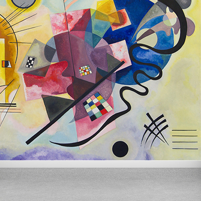 Brehn | Großes Kandinsky Abstrakte Kunst Wandbild Wasserdicht Modernes Wohnzimmer Wanddeko