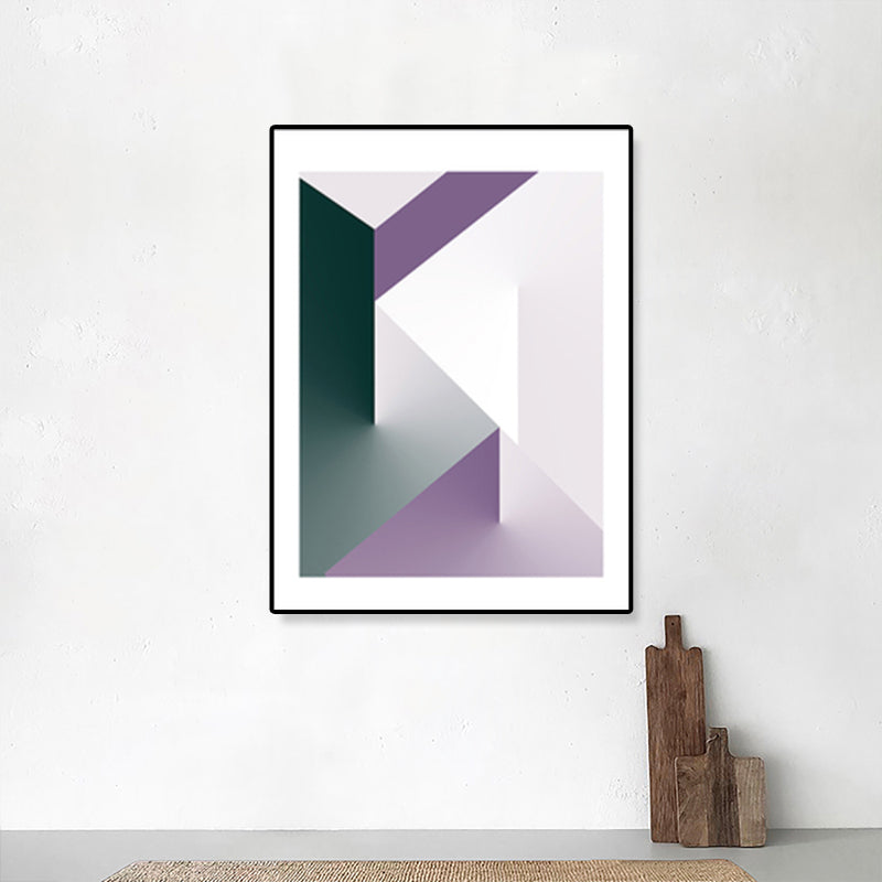 Brehn | Illustration Geometrisches Leinwanddruck Texturiertes Nordisches Küchen Wandkunst in Pastellfarbe