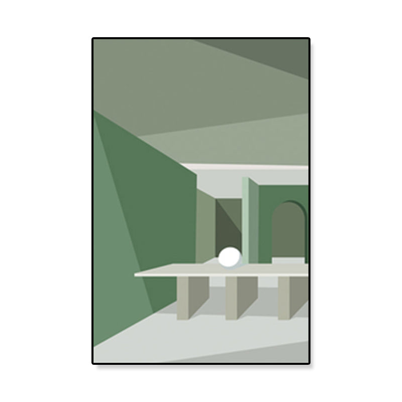Brehn | Nordische Architektur Geometrische Leinwand Pastellfarbig Texturiertes Wandkunst Druck für Zuhause