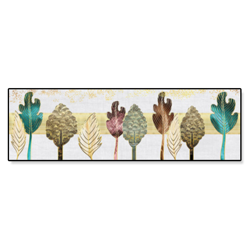 Brehn | Bäume Leinwanddruck Schlafzimmer Illustration Botanische Wandkunst Dekor in Braun, Texturiert