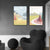 Brehn | Gelbe Frühlingslandschaft Leinwandkunst Landschaft Nordischer Texturierter Wanddekoration für das Schlafzimmer