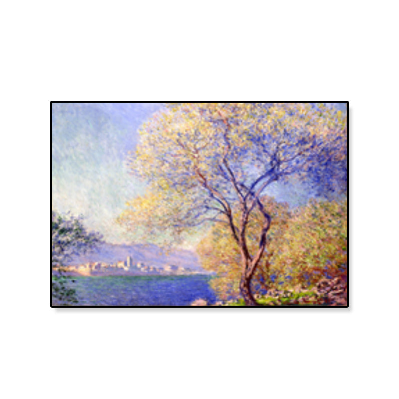 Brehn | Zeichnung Druck Landschaft Wandkunst Texturiert Nordic Wohnzimmer Leinwand in Helle Farbe