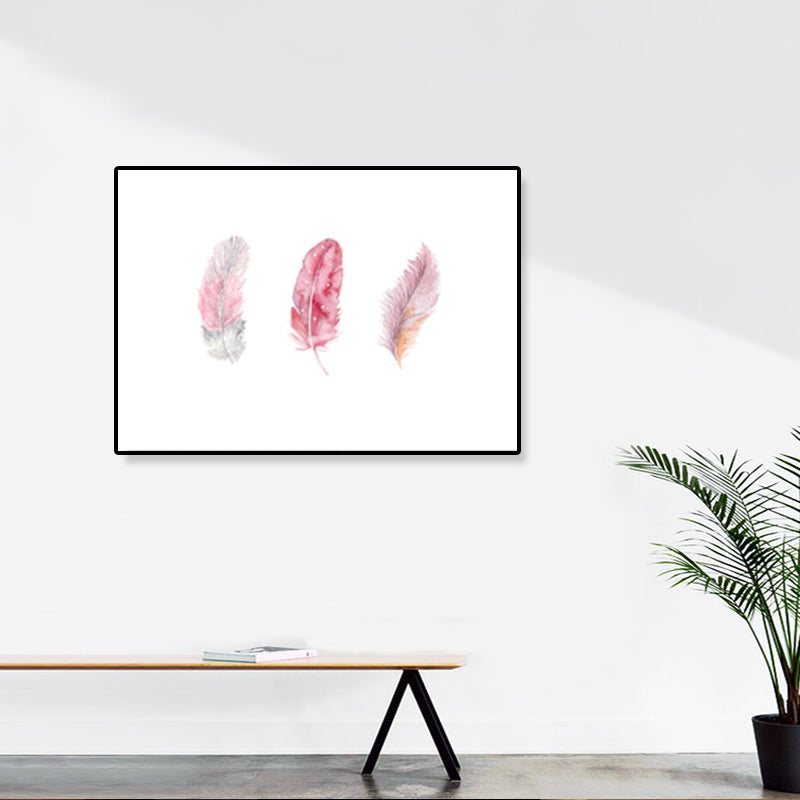 Brehn | Illustration Still Life Leinwandkunst Texturiertes Nordisches Wohnzimmer Wanddekor in sanften Farben