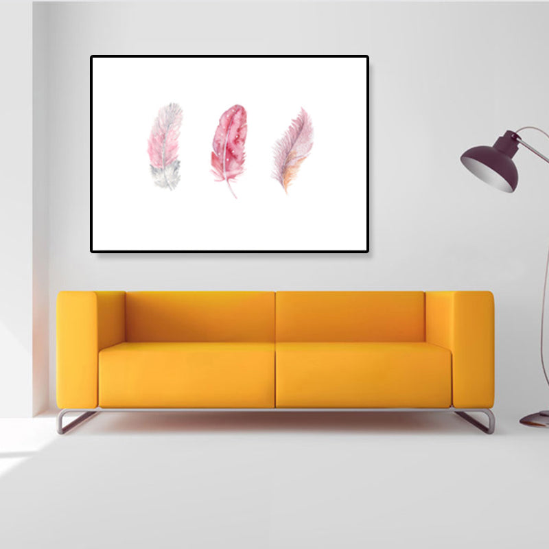 Brehn | Illustration Still Life Leinwandkunst Texturiertes Nordisches Wohnzimmer Wanddekor in sanften Farben