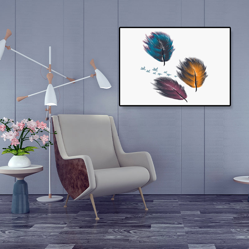 Brehn | Illustration Still Life Leinwandkunst Texturiertes Nordisches Wohnzimmer Wanddekor in sanften Farben