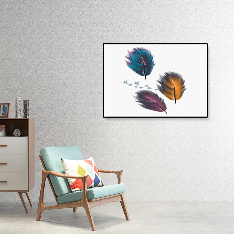 Brehn | Illustration Still Life Leinwandkunst Texturiertes Nordisches Wohnzimmer Wanddekor in sanften Farben