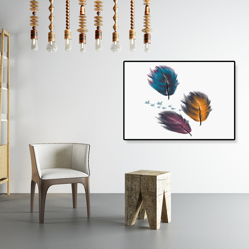 Brehn | Illustration Still Life Leinwandkunst Texturiertes Nordisches Wohnzimmer Wanddekor in sanften Farben