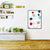 Brehn | Geometrische Wandkunst Nordisch Liebe Blasen Leinwanddruck in Weiß für das Wohnzimmer