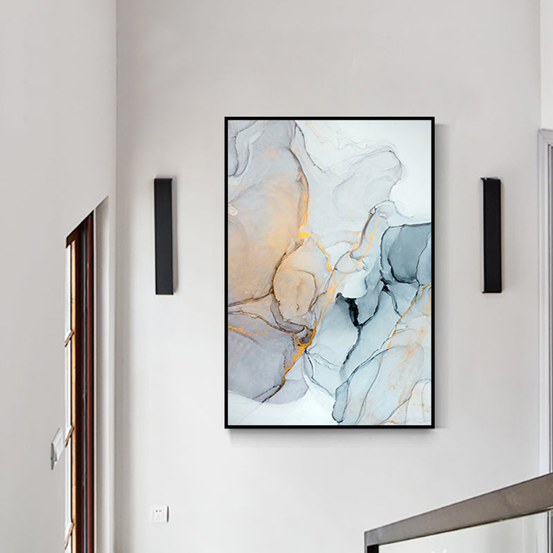 Brehn | Texturiertes abstraktes Wandkunst-Leinwanddruck nordischer Stil Wanddekoration für Hausinterieur