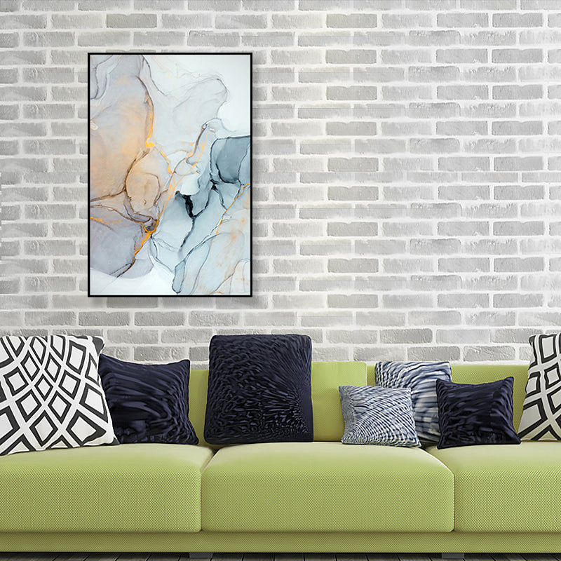 Brehn | Texturiertes abstraktes Wandkunst-Leinwanddruck nordischer Stil Wanddekoration für Hausinterieur