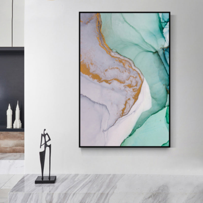 Brehn | Texturiertes abstraktes Wandkunst-Leinwanddruck nordischer Stil Wanddekoration für Hausinterieur