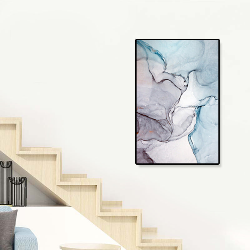 Brehn | Texturiertes abstraktes Wandkunst-Leinwanddruck nordischer Stil Wanddekoration für Hausinterieur