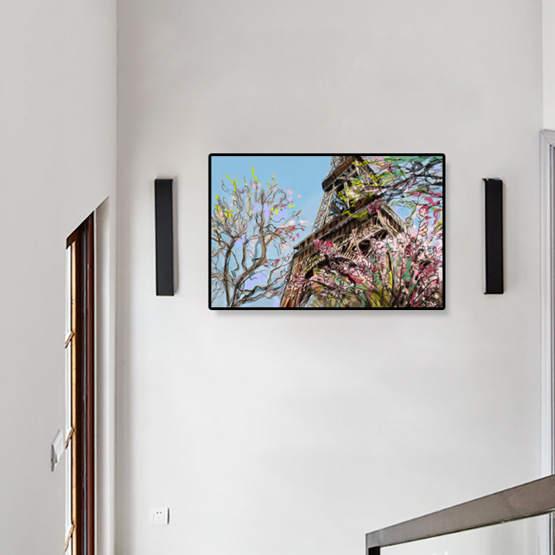 Brehn | Global Inspirierte Landmarken Malerei Leinwanddruck Texturiertes Pastell Wandkunst für Hotel