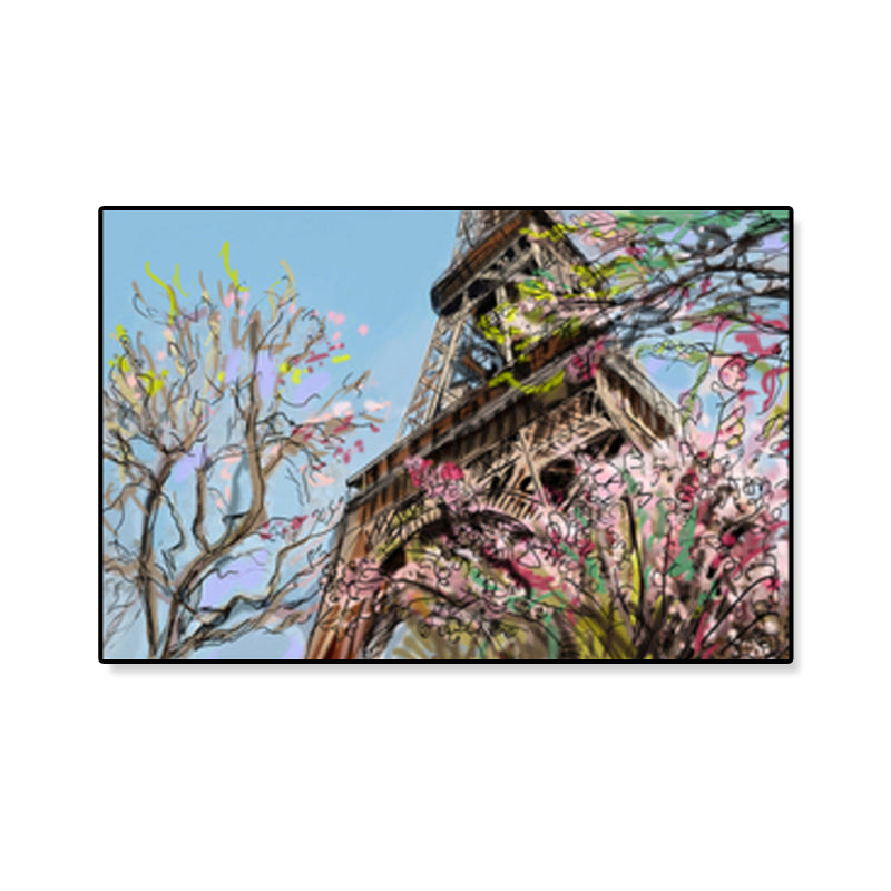Brehn | Global Inspirierte Landmarken Malerei Leinwanddruck Texturiertes Pastell Wandkunst für Hotel