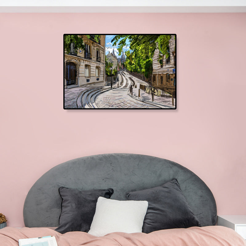 Brehn | Global Inspirierte Landmarken Malerei Leinwanddruck Texturiertes Pastell Wandkunst für Hotel