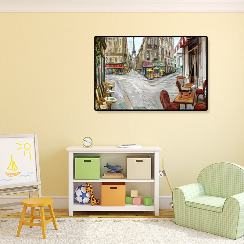 Brehn | Global Inspirierte Landmarken Malerei Leinwanddruck Texturiertes Pastell Wandkunst für Hotel