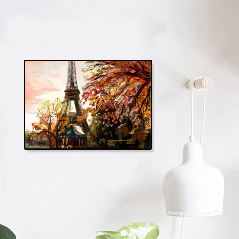 Brehn | Global Inspirierte Landmarken Malerei Leinwanddruck Texturiertes Pastell Wandkunst für Hotel