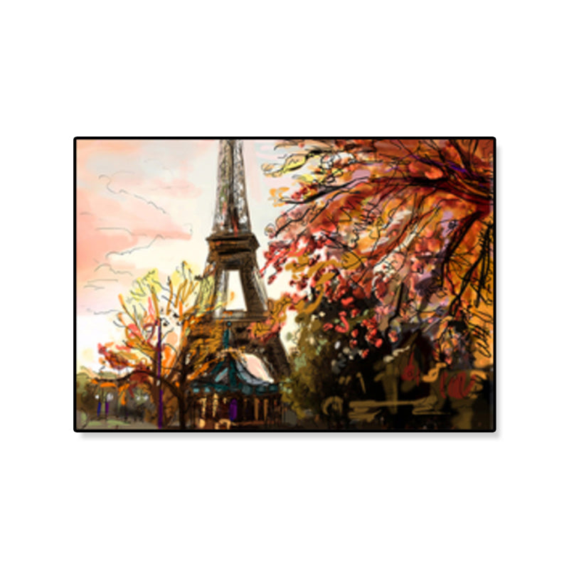 Brehn | Global Inspirierte Landmarken Malerei Leinwanddruck Texturiertes Pastell Wandkunst für Hotel
