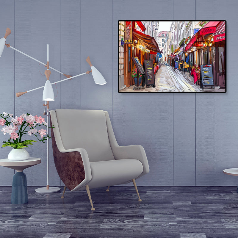 Brehn | Global Inspirierte Landmarken Malerei Leinwanddruck Texturiertes Pastell Wandkunst für Hotel