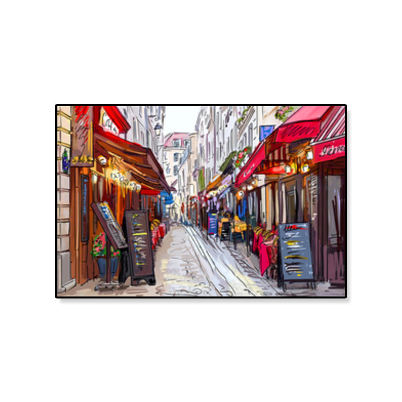Brehn | Global Inspirierte Landmarken Malerei Leinwanddruck Texturiertes Pastell Wandkunst für Hotel