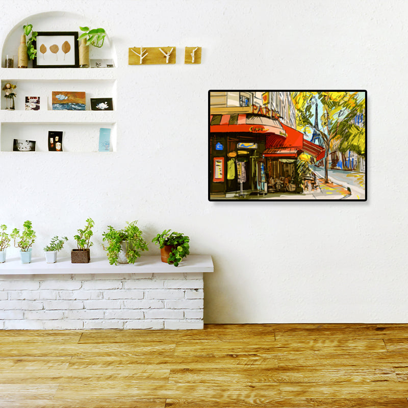 Brehn | Global Inspirierte Landmarken Malerei Leinwanddruck Texturiertes Pastell Wandkunst für Hotel