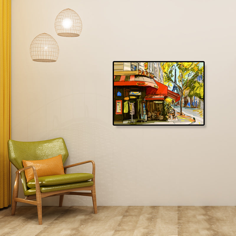 Brehn | Global Inspirierte Landmarken Malerei Leinwanddruck Texturiertes Pastell Wandkunst für Hotel