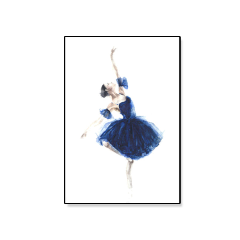 Brehn | Pastellzeichnung Ballettmädchen Leinwand Tanz Nordische Texturierte Wandkunst Druck für Schlafzimmer