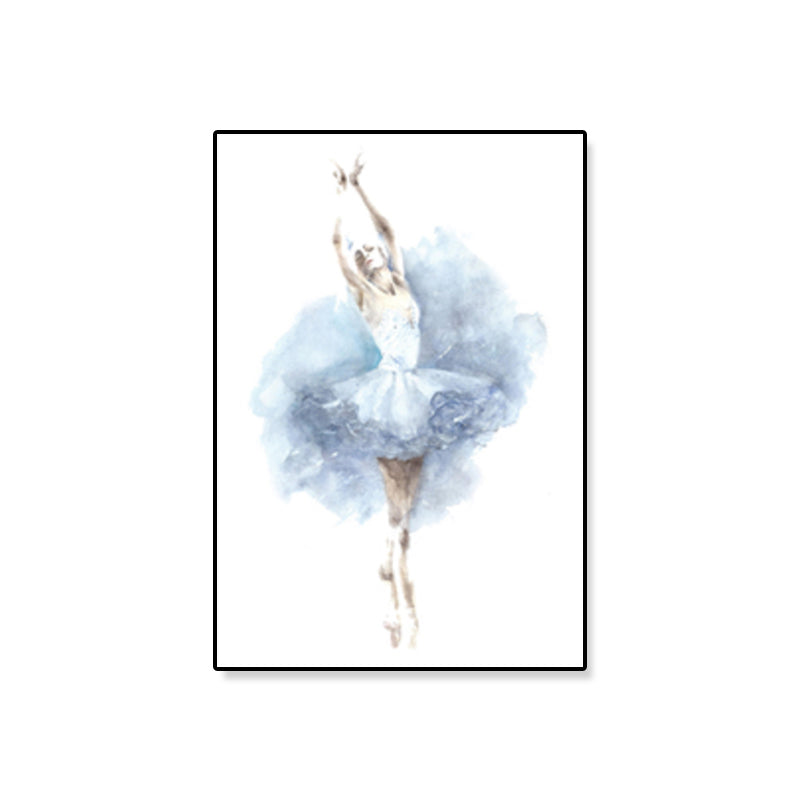 Brehn | Pastellzeichnung Ballettmädchen Leinwand Tanz Nordische Texturierte Wandkunst Druck für Schlafzimmer