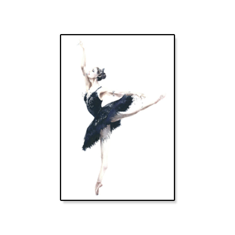Brehn | Pastellzeichnung Ballettmädchen Leinwand Tanz Nordische Texturierte Wandkunst Druck für Schlafzimmer