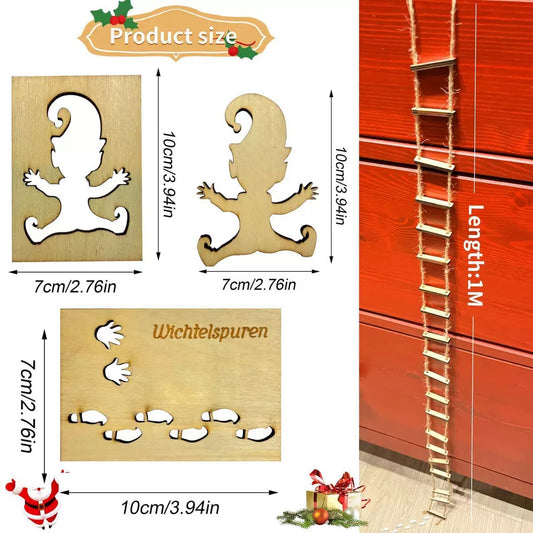 Dekorative Holz-Wichtel-Elemente für Weihnachtsdekoration