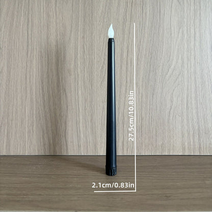 LED-Stabkerze, zylindrisch, schwarz