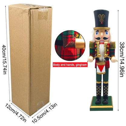 Dekorativer Nussknacker aus Kiefernholz, 38 cm
