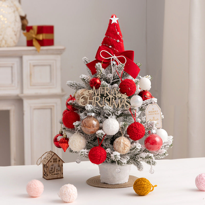 Mini-Weihnachtsbaum mit Schnee-Effekt